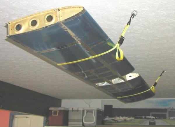 The Horizontal Stabilizer Flying from my Garage Ceiling
