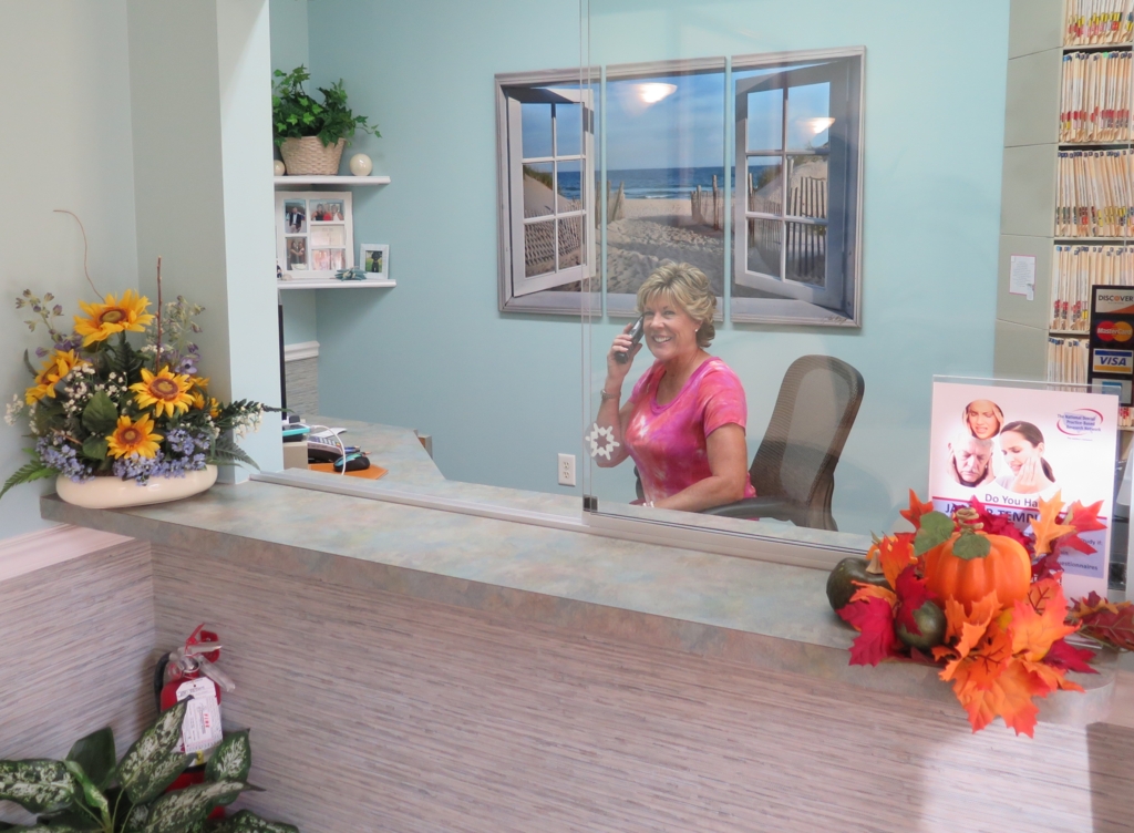 Mary-Ellen at the Front Desk